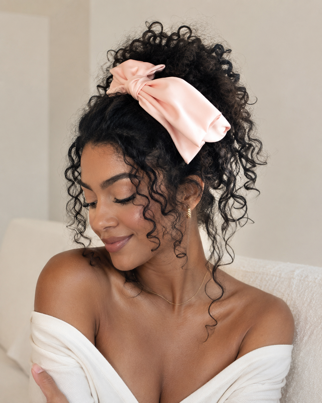 Seleny Satin Bow Headband Set of 4
