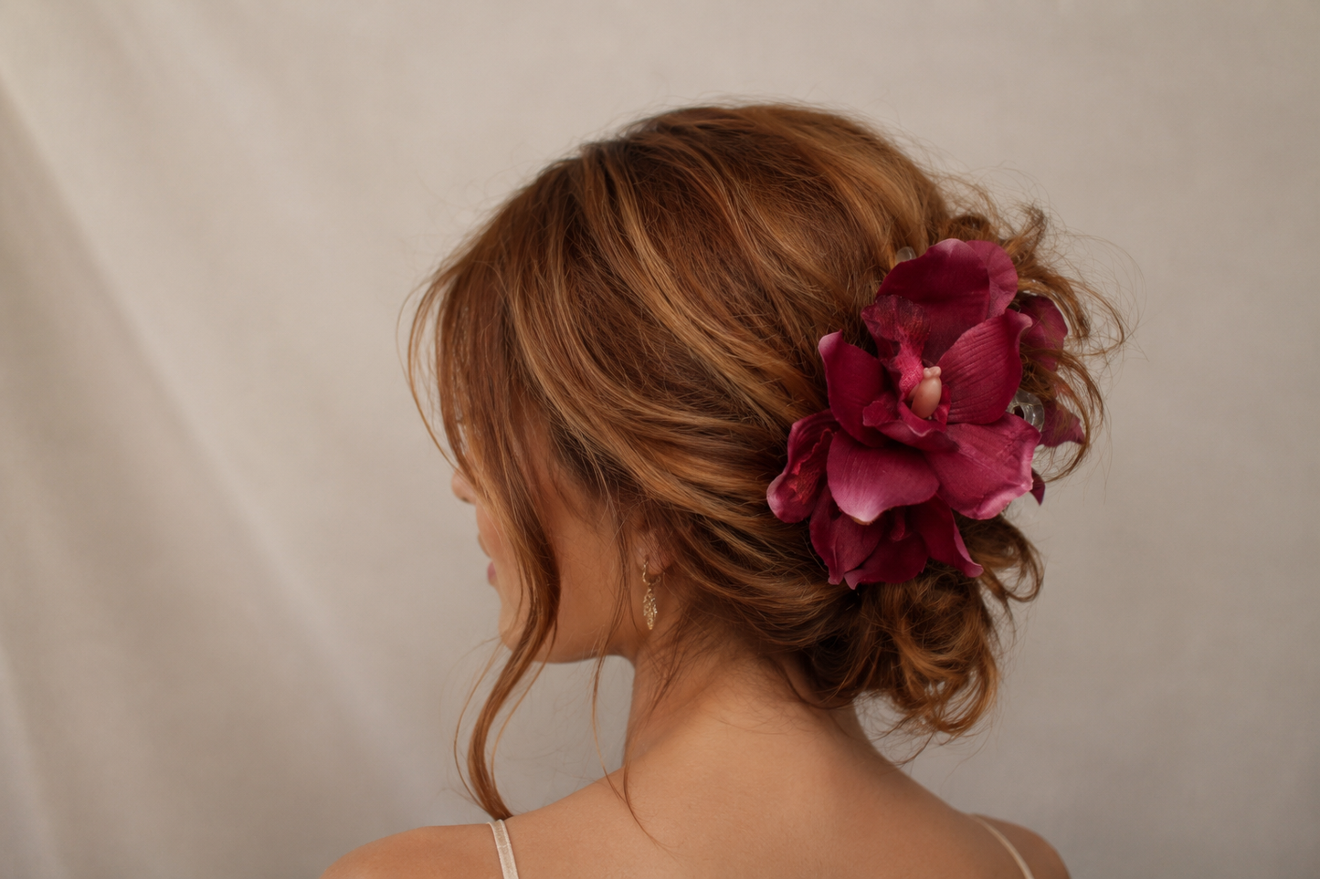 Seleny Hawaiian Orchid Flower Claw Clip (Large)