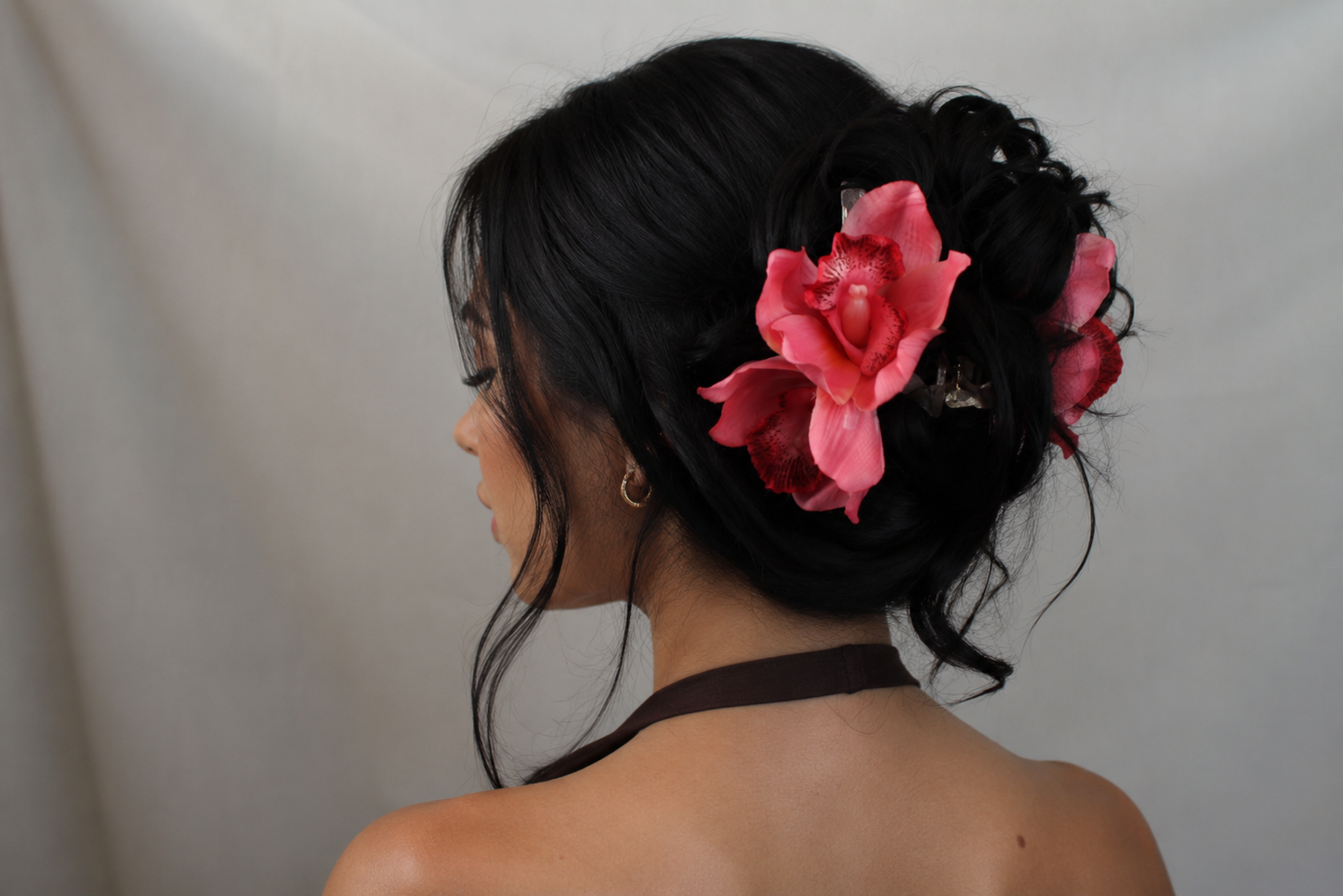 Hawaiian Orchid Flower Claw Clip