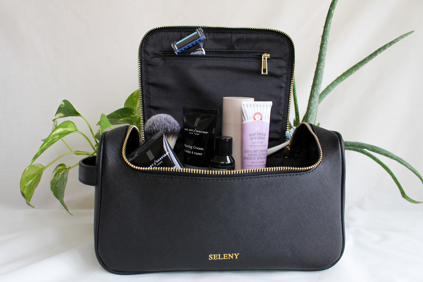 Seleny Leather Toiletry Bag