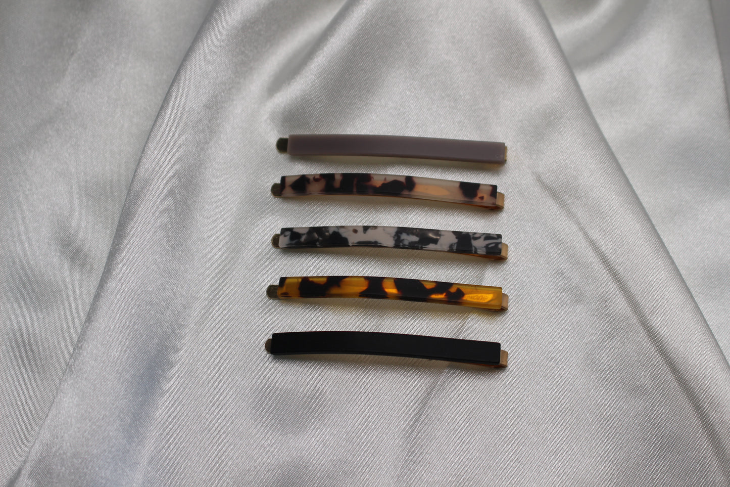 5 Pc Matte Resin Tortoise Hair Pins