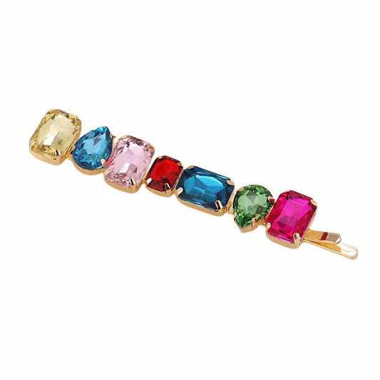 Multi-Colour Jewel Hair Pins