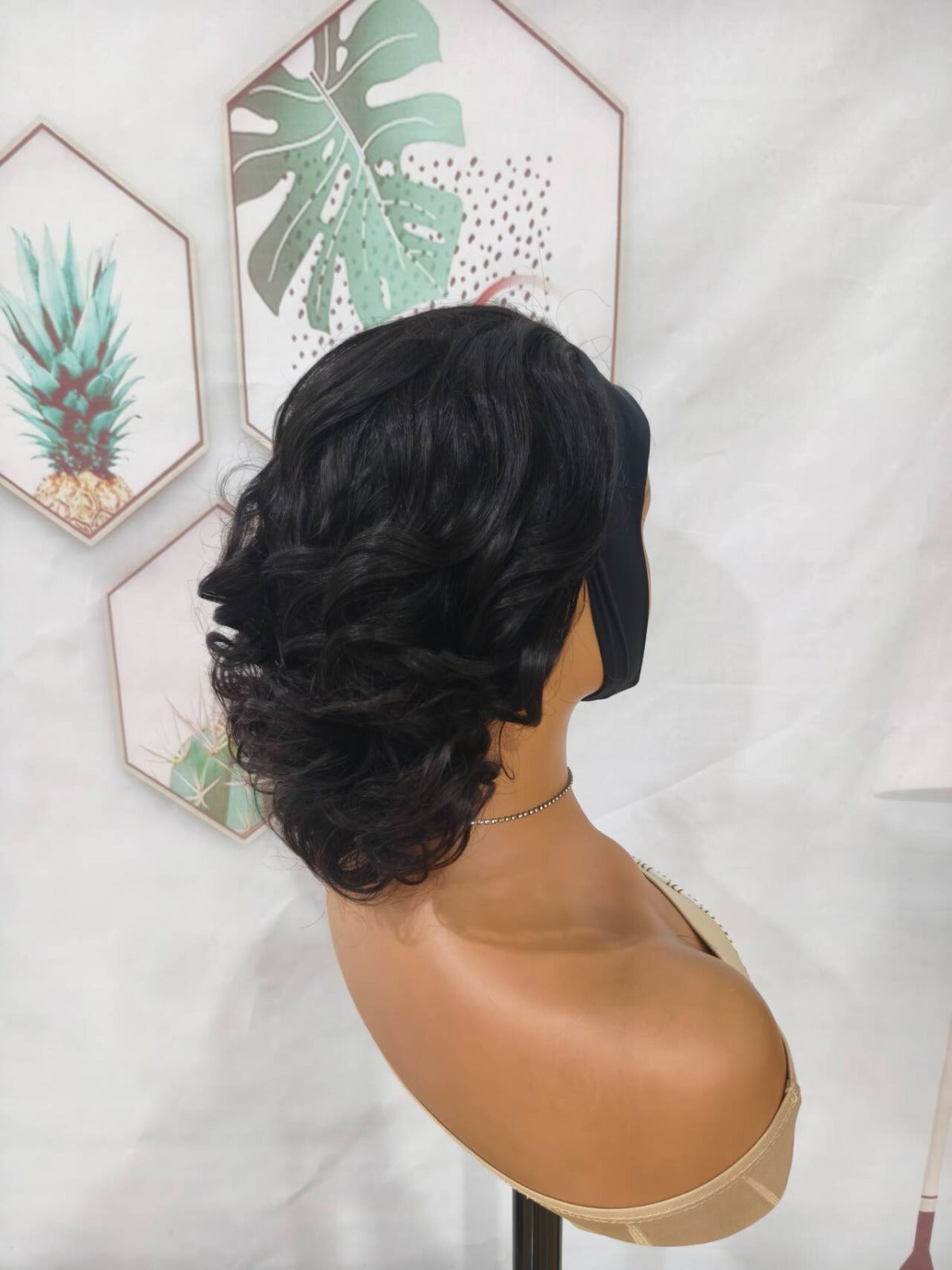 180% Density Human Hair Headband Wig