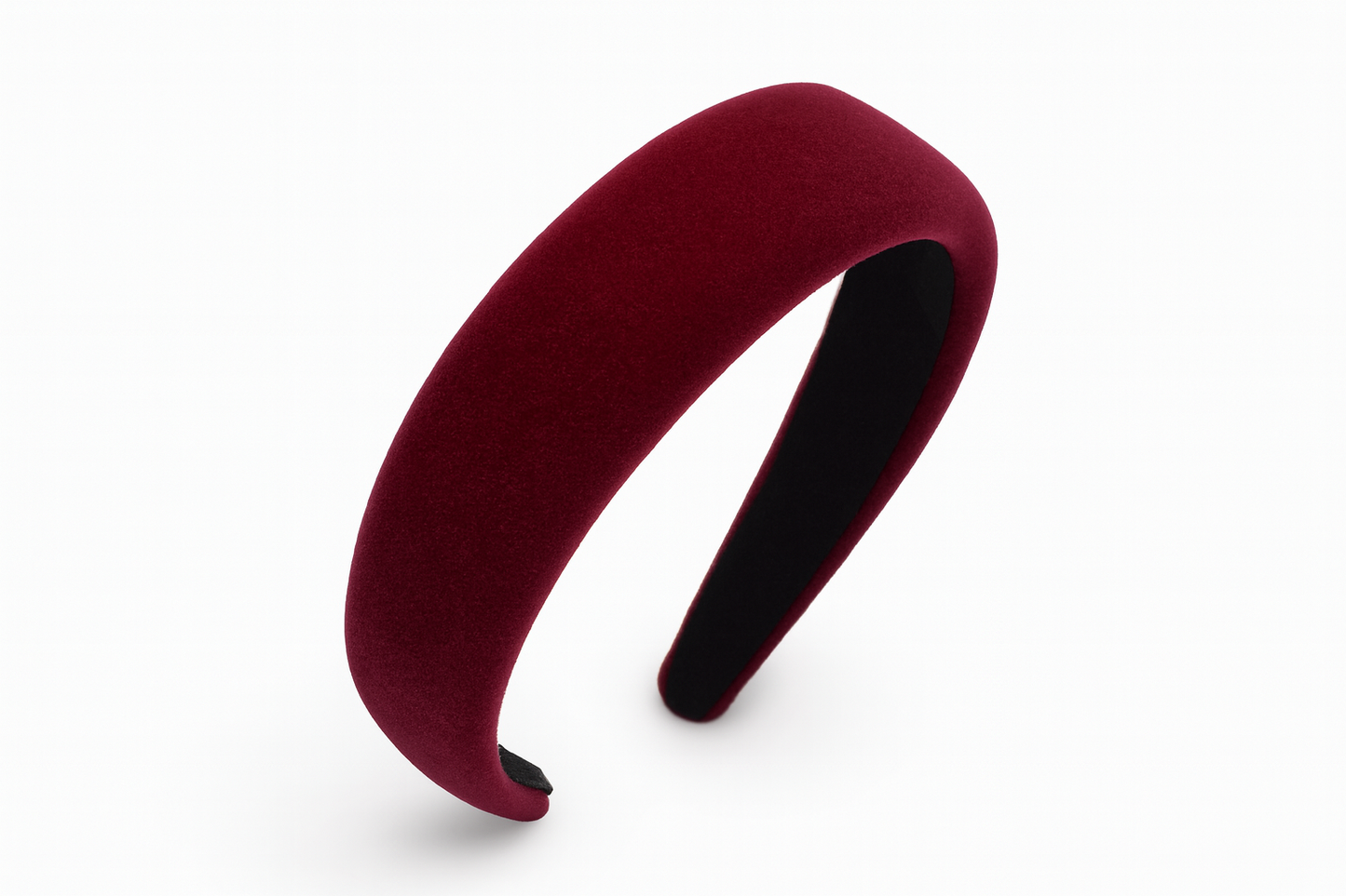 Burgundy red padded headband