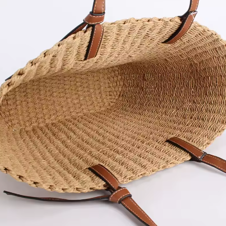 Raffia Tote Bag (with Pouch)