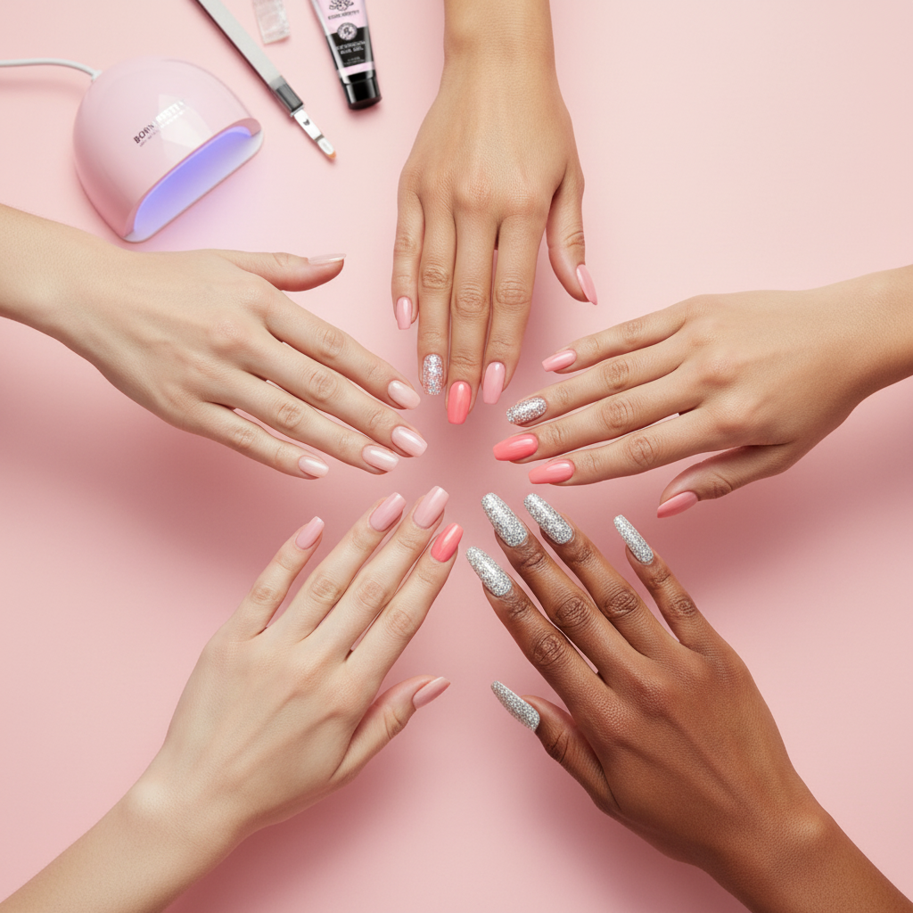 Diverse Hands Circle Formation