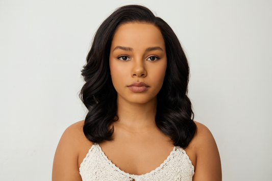 Generated image of a realistic model with wig styled for everyday wear