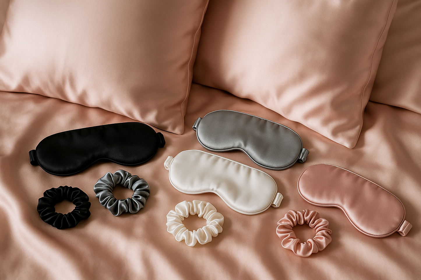 Seleny Silk Eye Mask and Pillowcase Sleep Gift Set